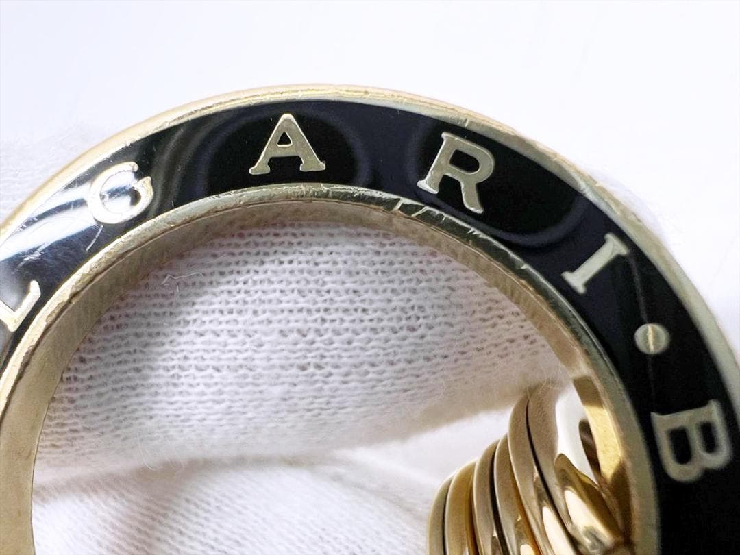 現行　BVLGARI　ブルガリ　ブルガリブルガリ　キーリング　3連　35279