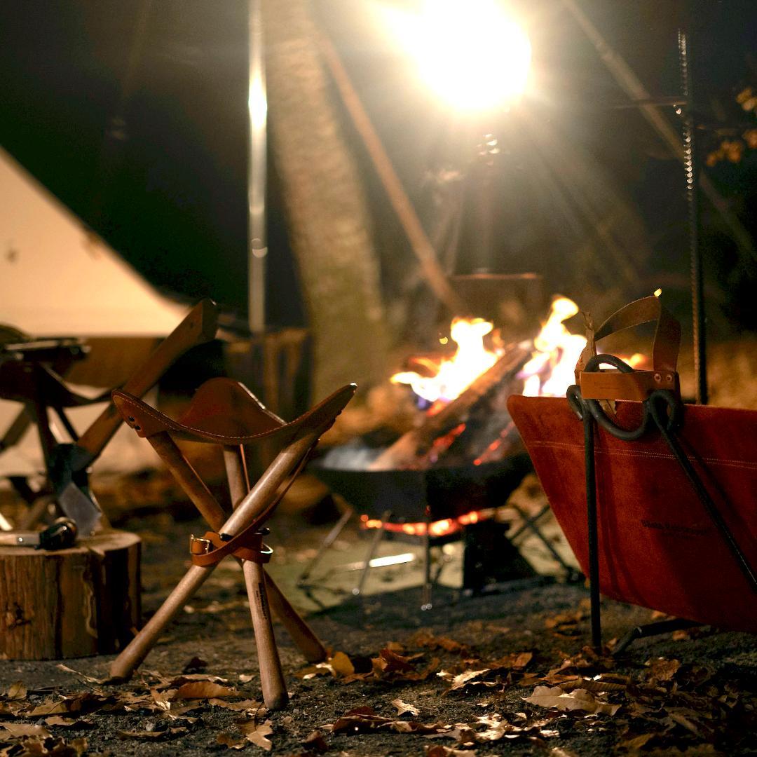 【焚き火チェア】エイジングヌメ basta_redskapet ブラウン