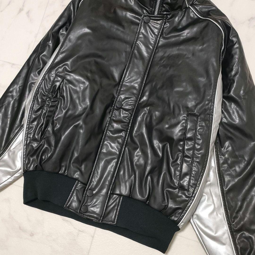 【美品】ローリングス　野球　グラウンドコート　光沢　ブラック　シルバー　Sサイズ