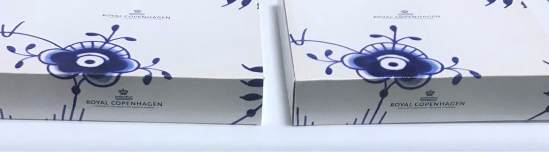 ロイヤルコペンハーゲン　ブルーフルーテッド　プレート２枚セット