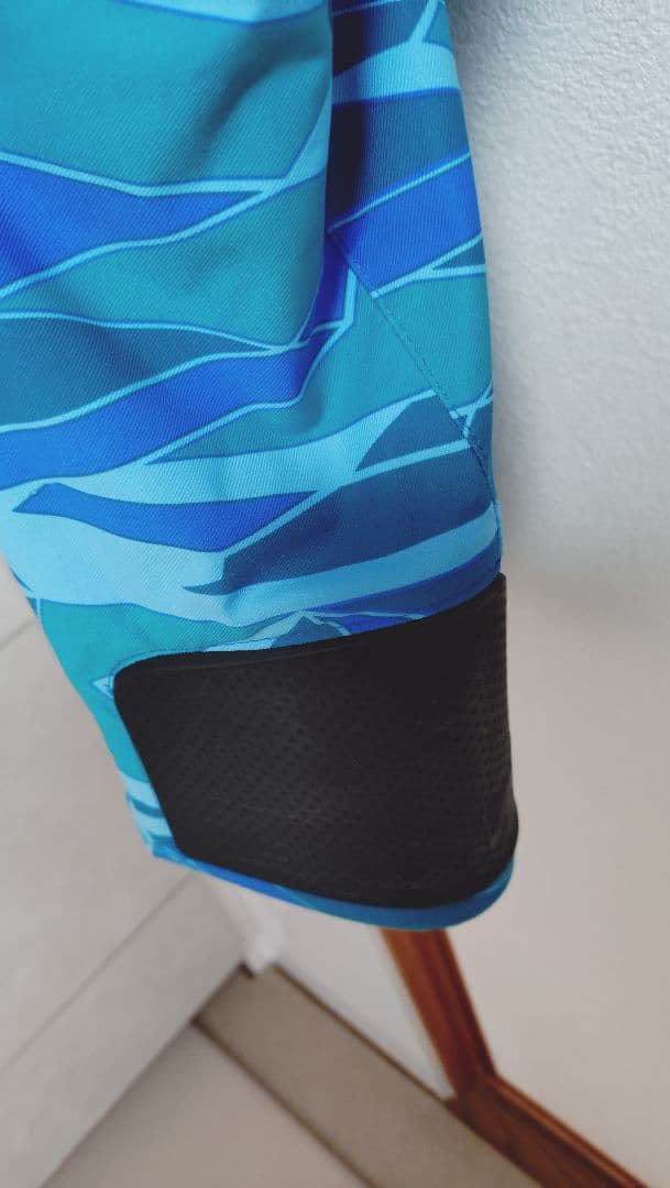 DESCENTE グリーン/ブルー スキーウェア/パンツセット ユニセックス S