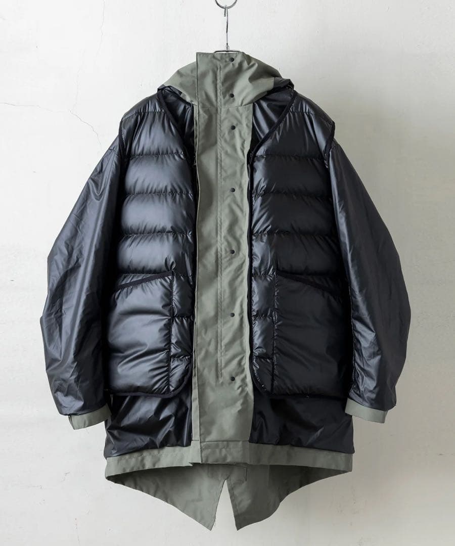 美品 プラスフェニックス モッズダウンコート メンズ M plus phenix