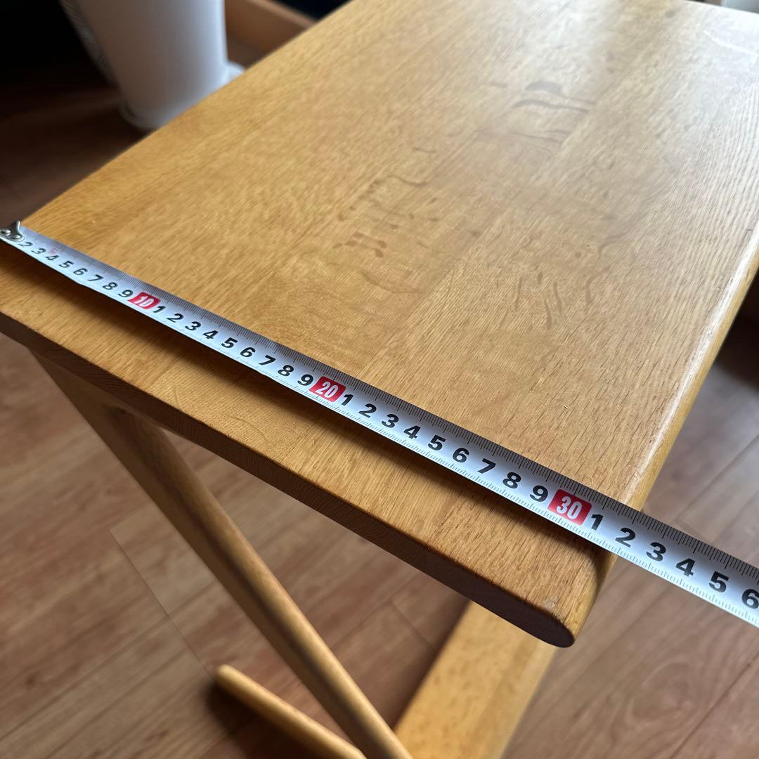 ナラ無垢材 サイドテーブル JOYSTYLE 天然木 ソファ用 北欧