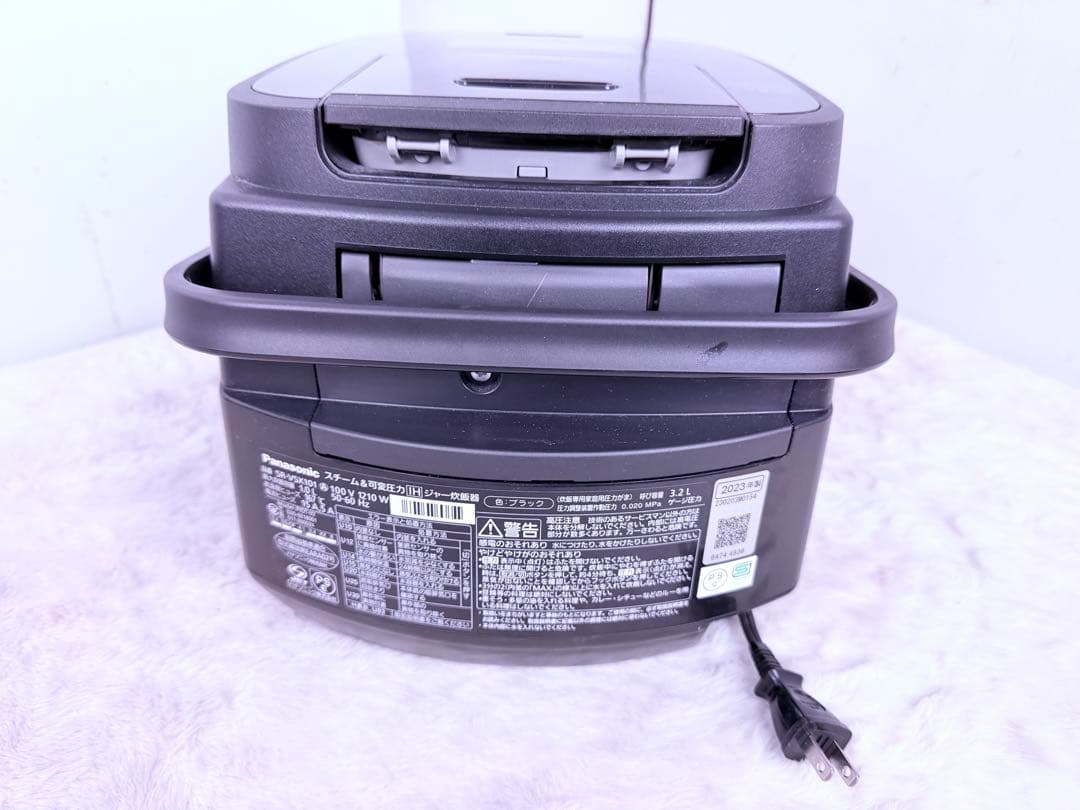 Panasonic 炊飯器5.5合炊 黒 SR-VSX101-W 2023年製