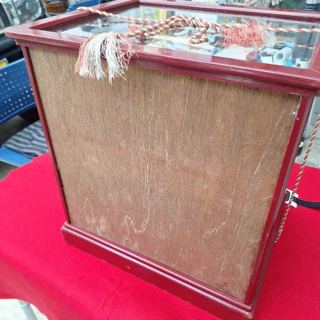 ミニ　雛人形セット ガラスケース付き　昭和レトロ