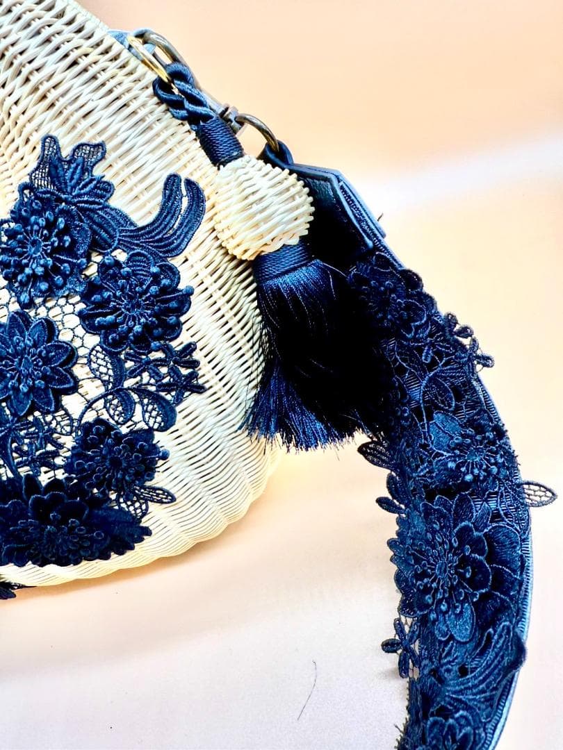 近沢レース鞄　Chikazawa　かごバッグ　レースバッグ