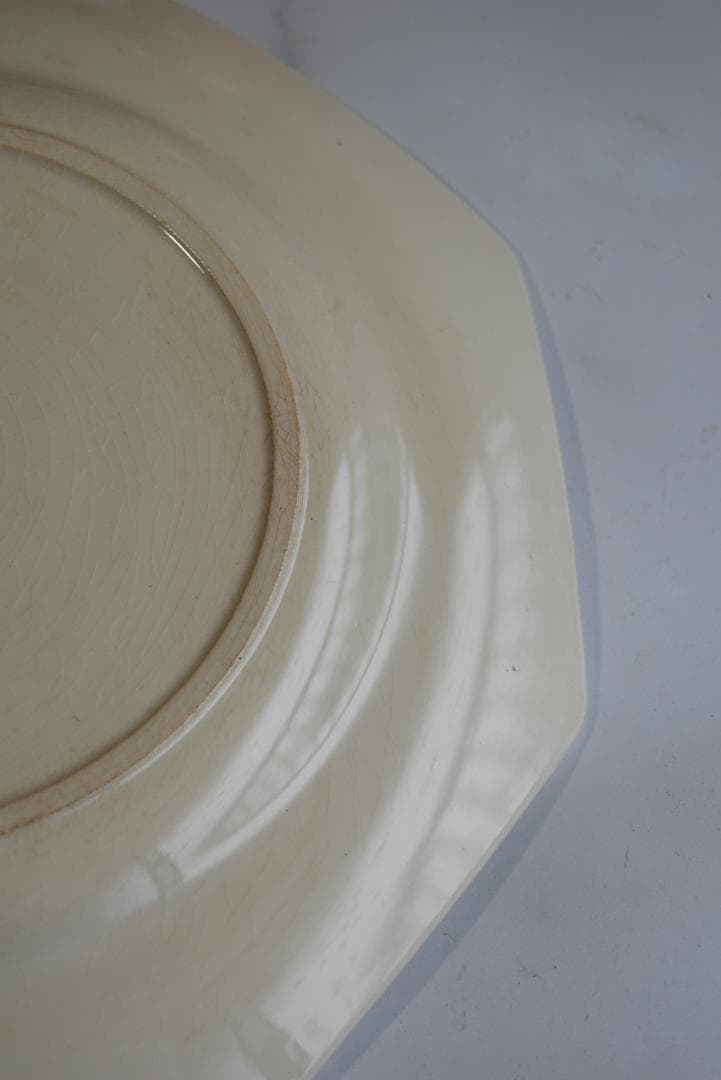 2枚組　サルグミンヌ　オクトゴナル皿　フランスアンティーク