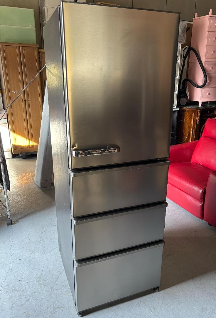 AQUA アクア 冷蔵庫 自働製氷機4ドア430L 右開き2020年製Used