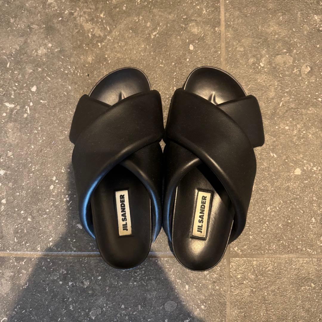 JIL SANDER クロスストラップサンダル 38