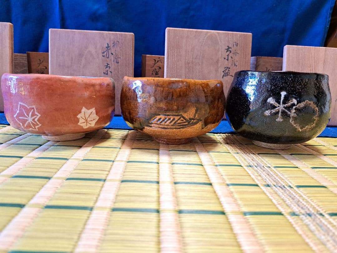 九代大樋長左衛門　12ヶ月茶碗　12客まとめて