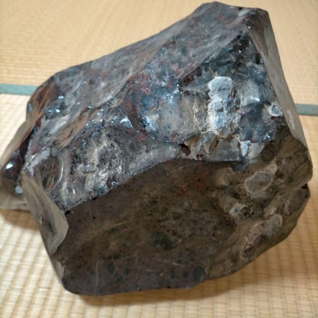 紅黒曜石　飾り石　鑑賞石　黒　茶　紅　約20kg