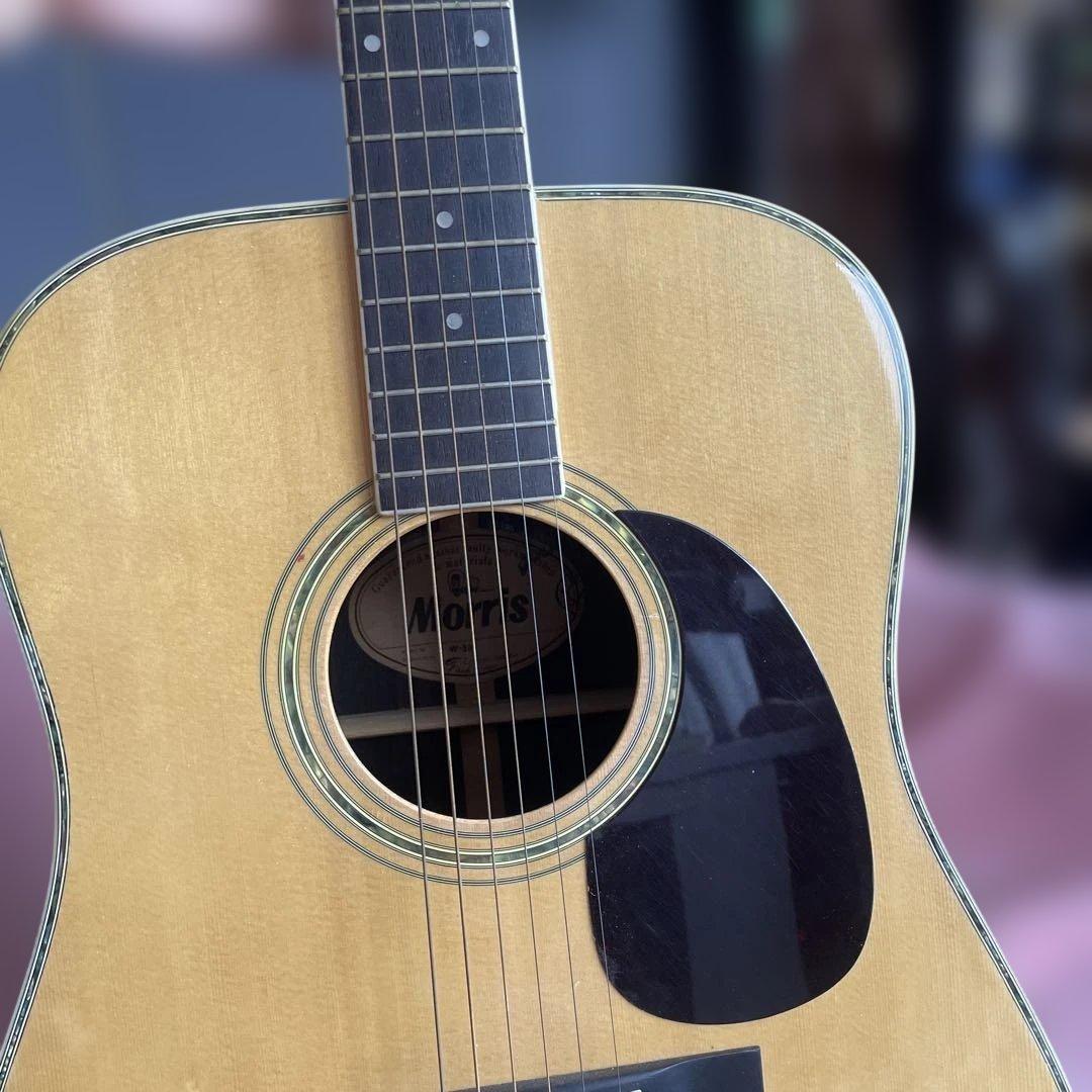美品　螺鈿アコースティックギター モリスW-30 ハードケース付き
