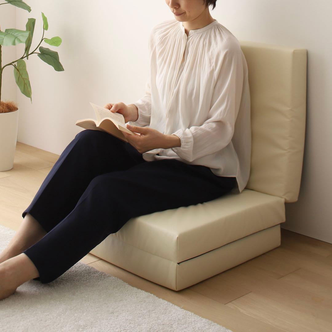 B 新品 フロアマット 150cm ブラウン 茶色 クッションマット 座布団