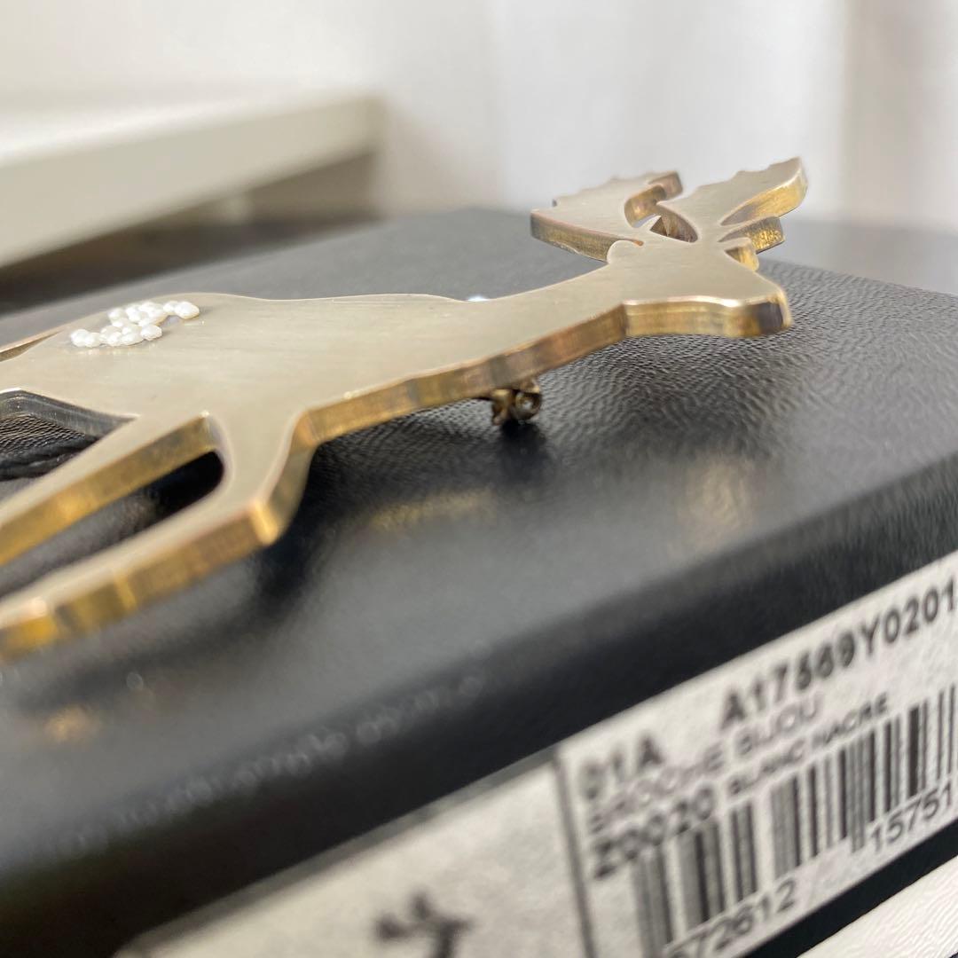 CHANEL シャネル トナカイ ブローチ ココマーク 箱付き