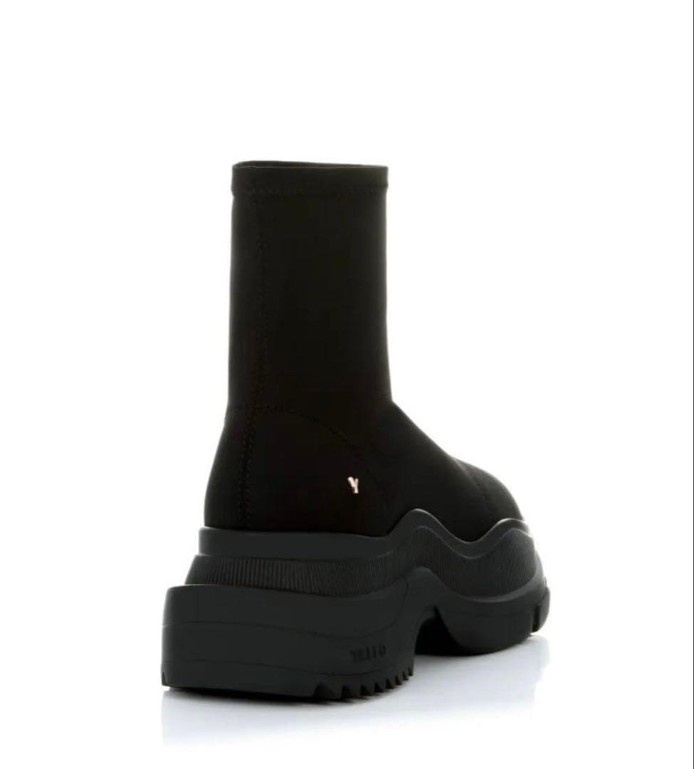 靴 YELLO SINGLE SNEAKER SHORT BOOTS