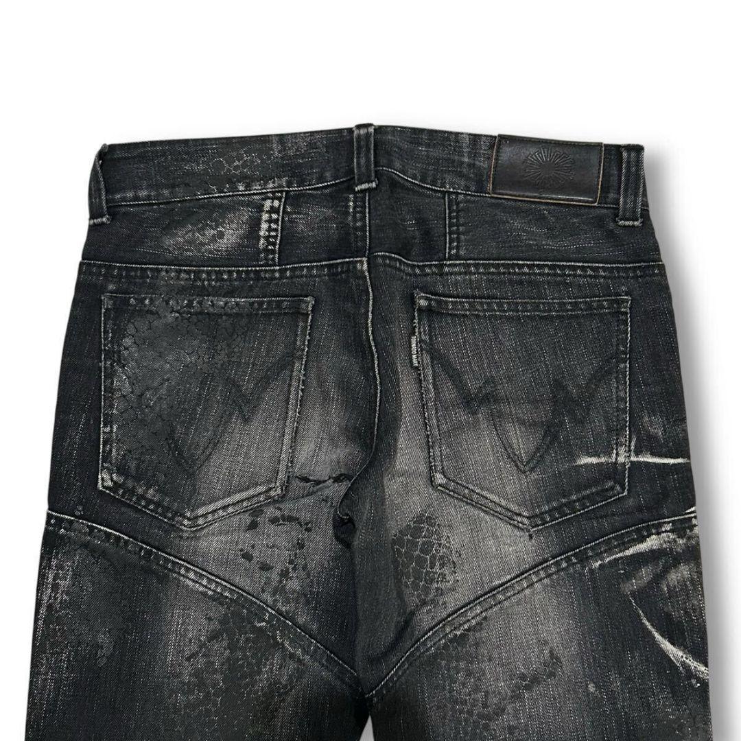 パンツ tornadomart coating python laceup denim