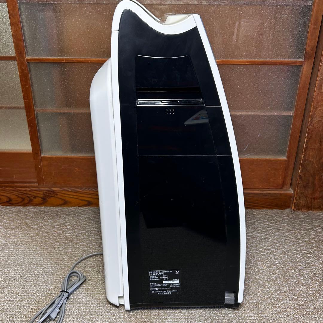シャーププラズマクラスター 空気清浄機 KI-HX75-Wハイグレードモデル