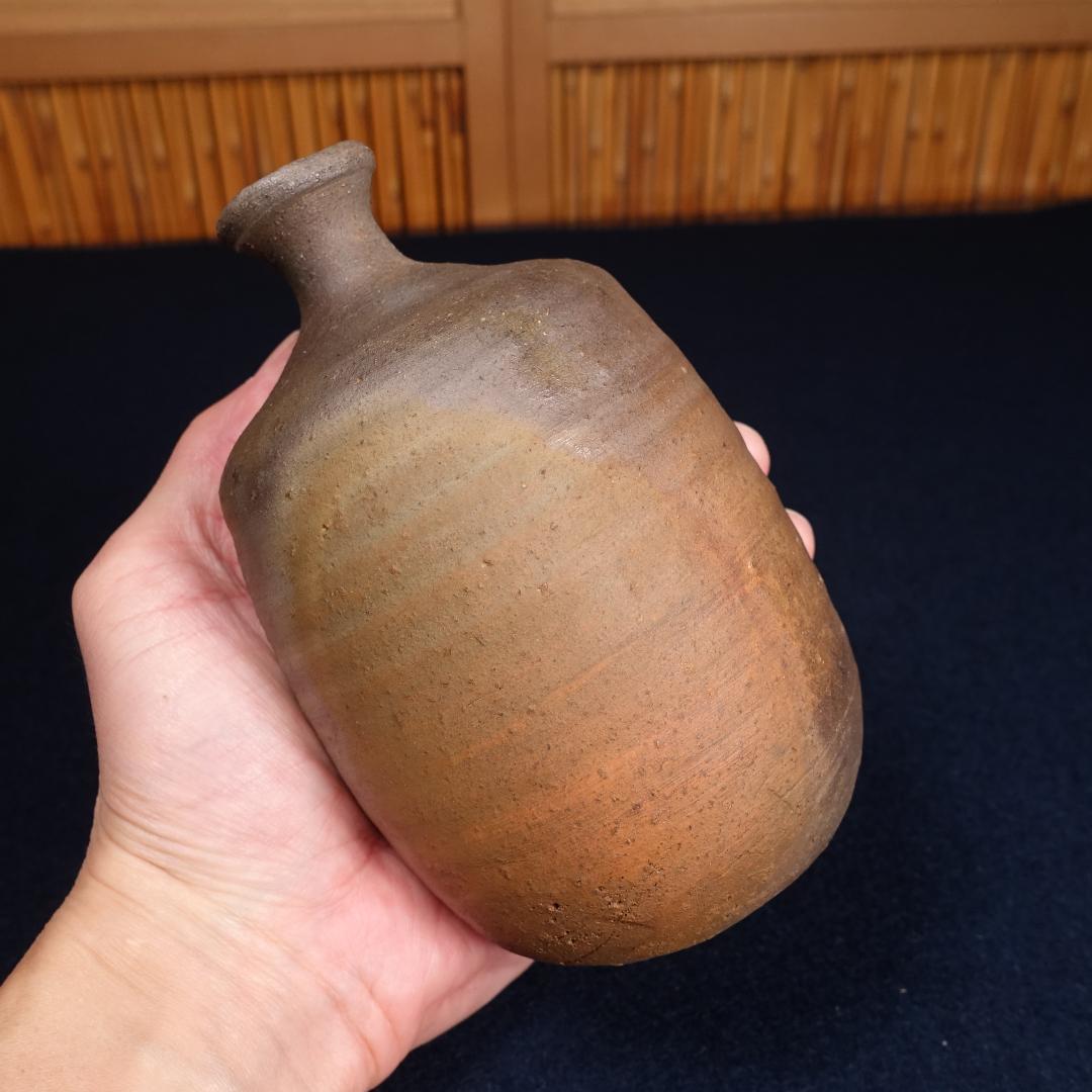 人間国宝 金重陶陽 三男 金重晃介 備前徳利 共箱