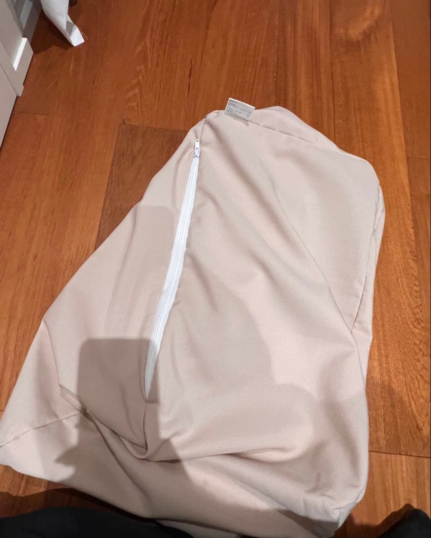 【LOOSY 2人掛けビーズソファ Ivory】＋ビーズオットマンカバー