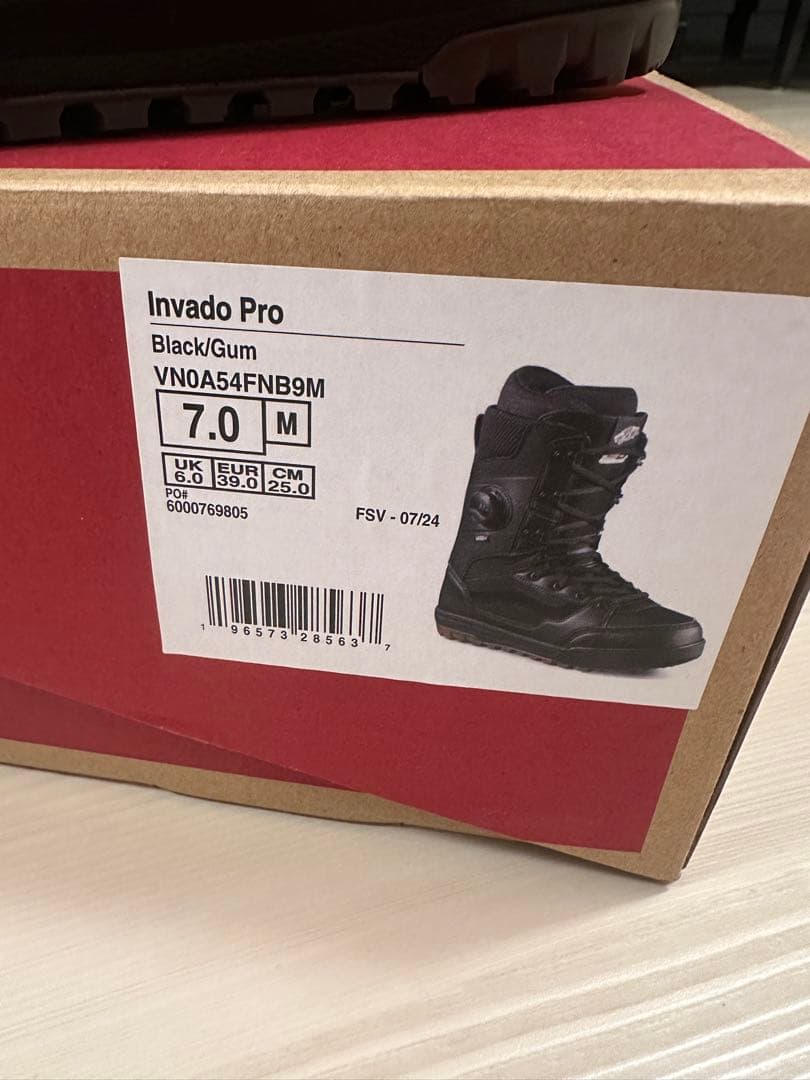 スノーボード vans invado pro 25cm