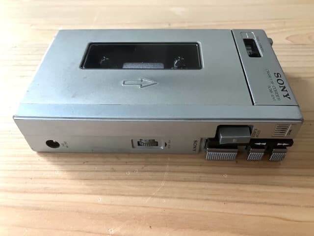 超希少品 整備済完全動作品 SONY TCM-100 プレスマン シルバー