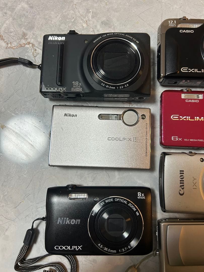 コンパクトデジカメ7台まとめ売り（ジャンク品）