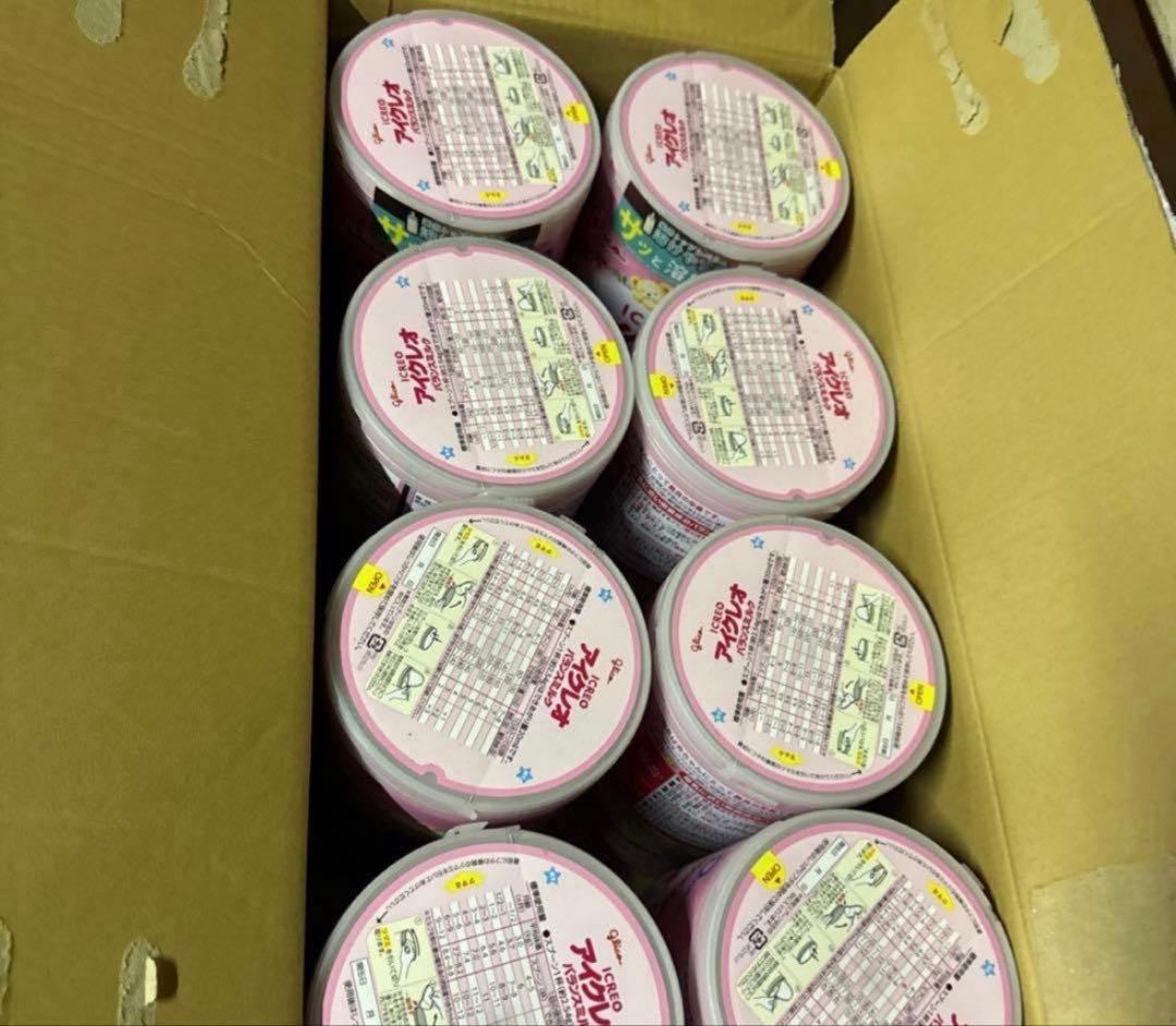 凹み缶　Glico アイクレオ バランスミルク 8缶セット