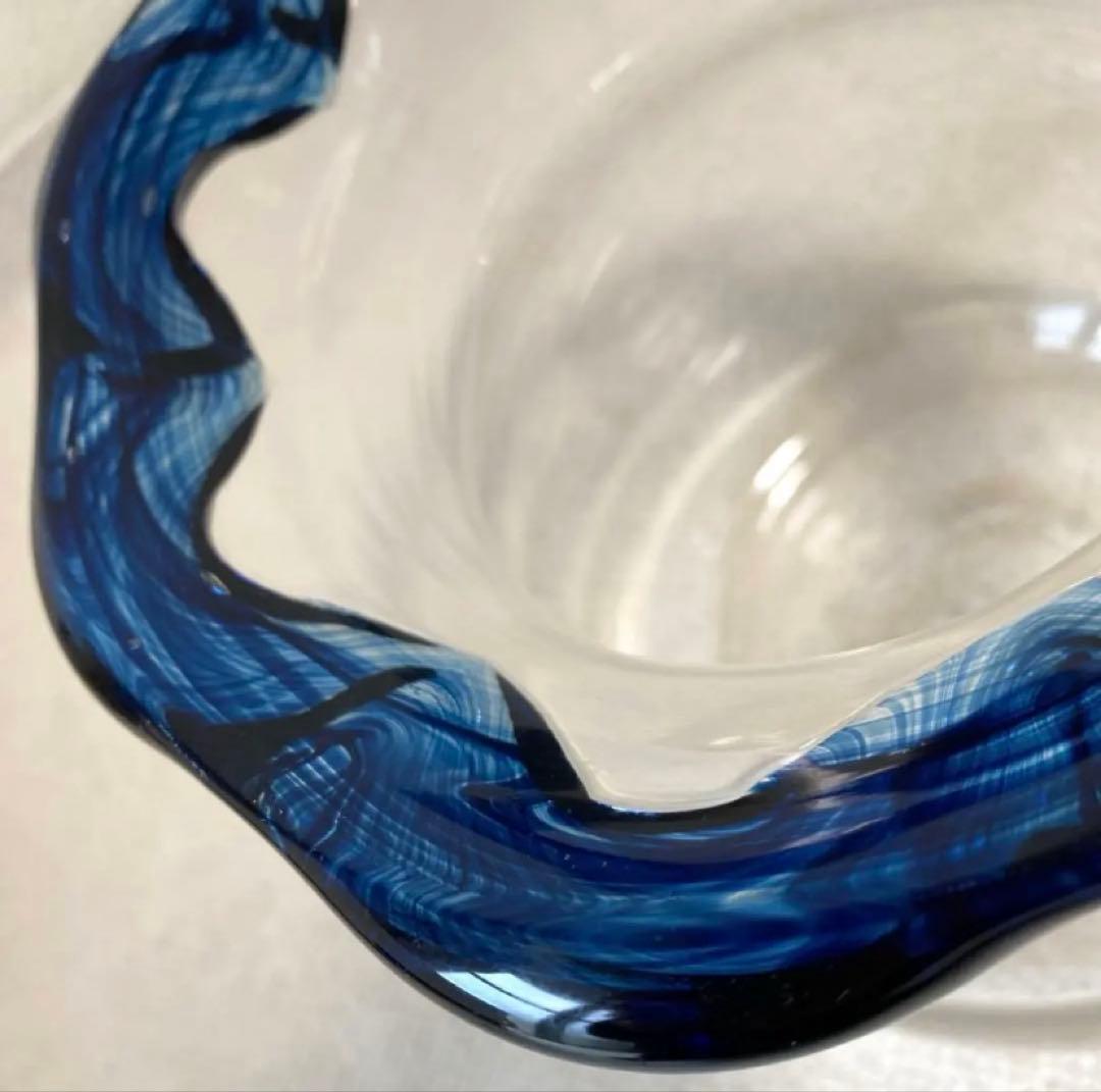 【最終価格】KITAICHI ガラス金魚鉢大 メダカ飼育鉢 厚手透明吹ガラス