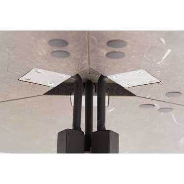 【メーカー直送】東谷 GDT-11MBフォールディングラウンドテーブル ブラウン