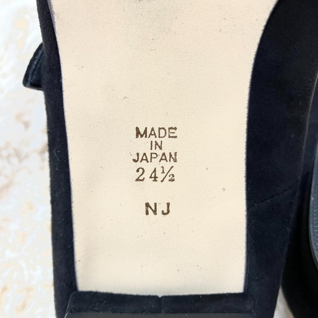 極美品✨ DIANA ダイアナ フラットパンプス ストラップ ビジュー 黒