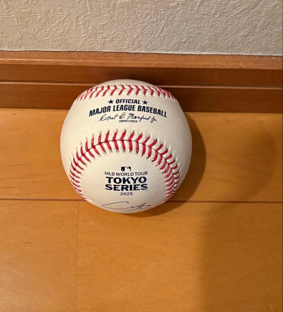 ロサンゼルス•ドジャース 大谷翔平選手 東京シリーズ 直筆サインボール 鑑定付
