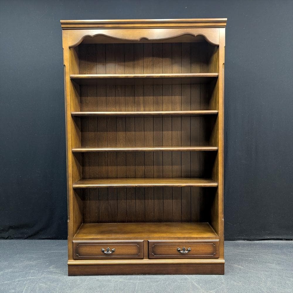 カリモク　コロニアル　本棚　本箱　書棚　ラック　ブックシェルフ　キャビネット　B