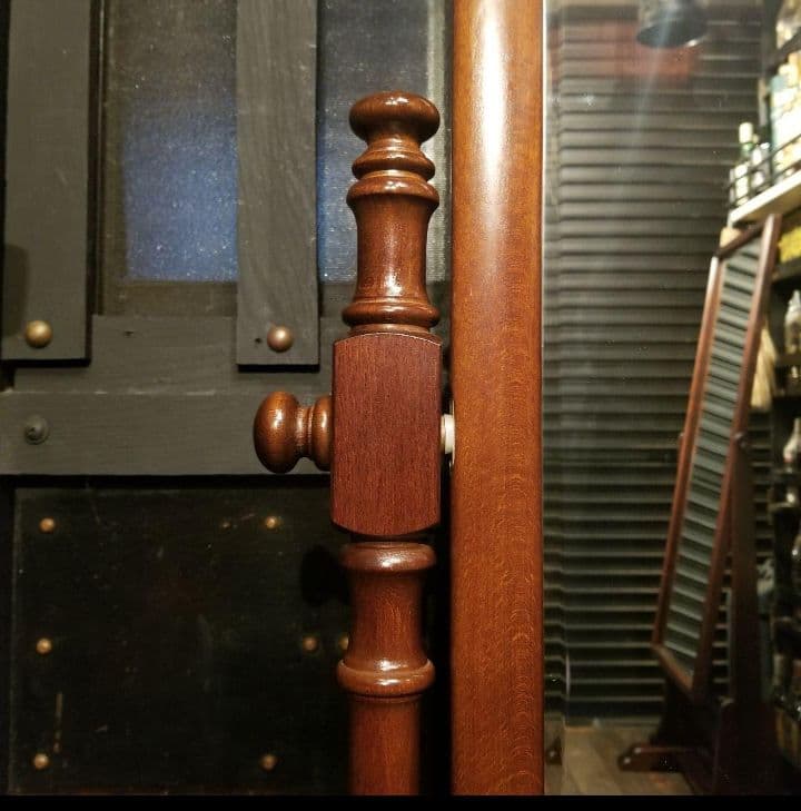 カリモク　コロニアル　クラシック　ラウンド　スタンド　ミラー　姿見