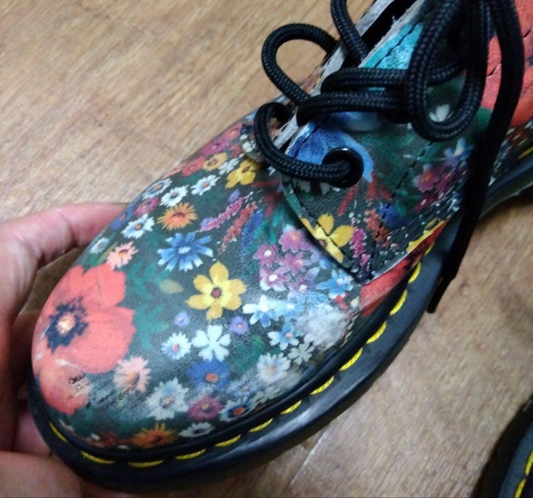 元旦sale! ドクターマーチン★レア　花柄ブーツ