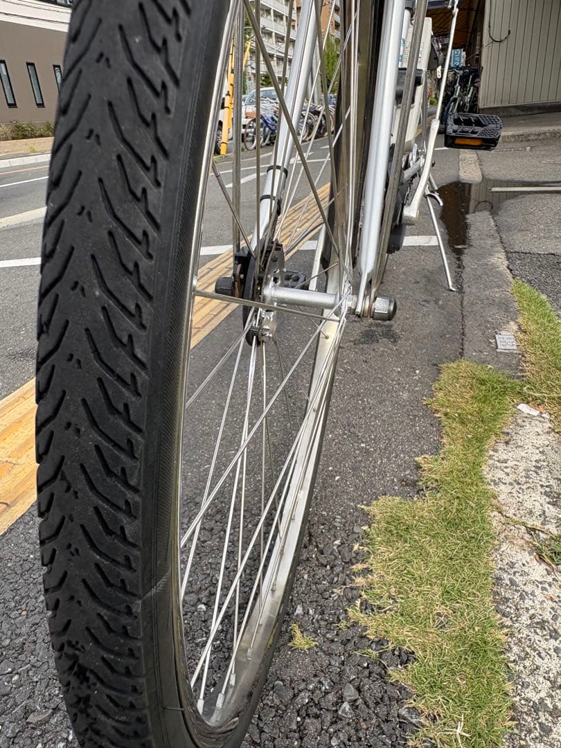 中古 27㌅5段変速Panasonic電動アシスト自転車　8.9Ah4点灯大阪