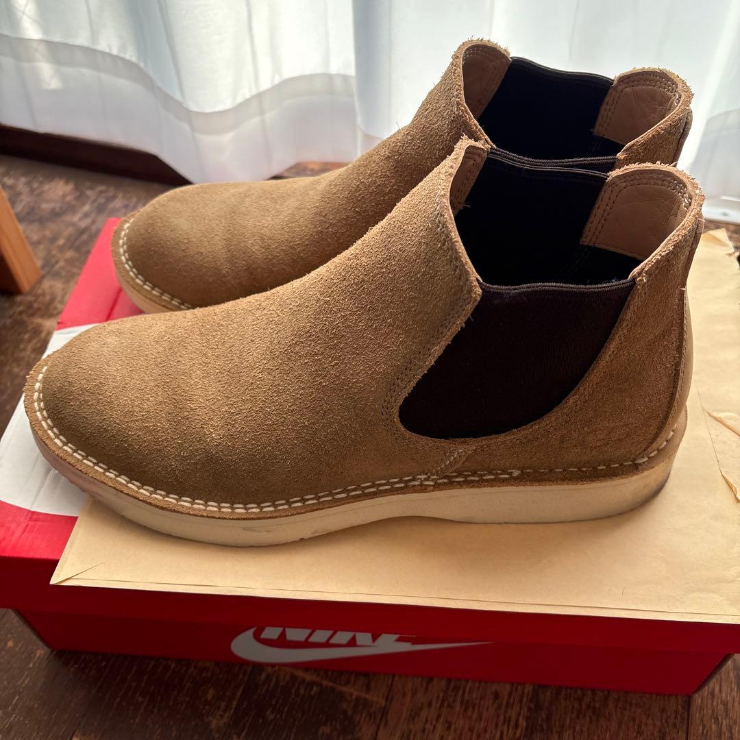 UGG ベージュ スエード サイドゴアブーツ