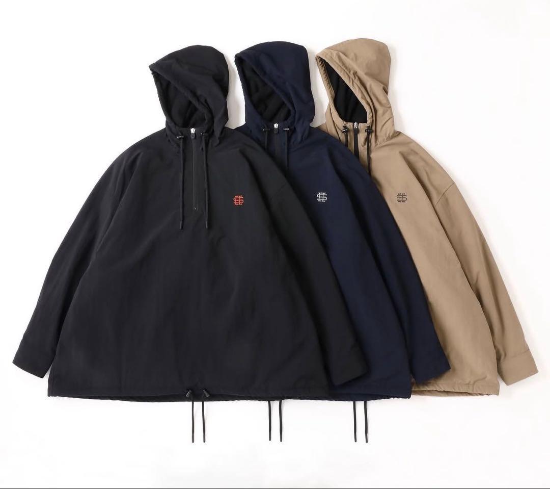 ジャケット・アウター SEE SEE NYLON/FLEECE HOODY JACKET