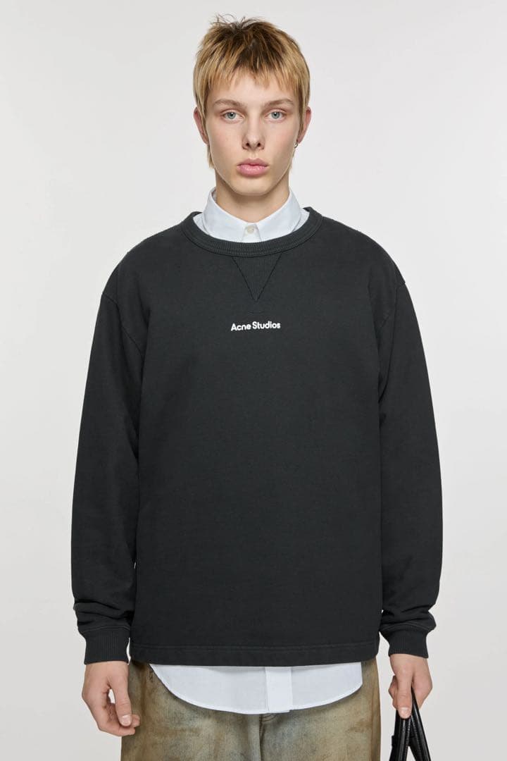 定価6.4万円 Acne Studios スタンプロゴ スウェット XS　デニム