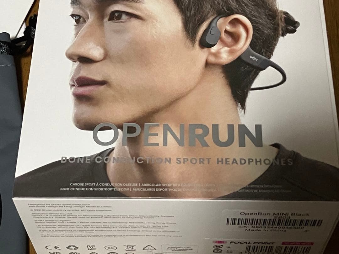 SHOKZ OPENRUN MINI 骨伝導イヤホン 黒