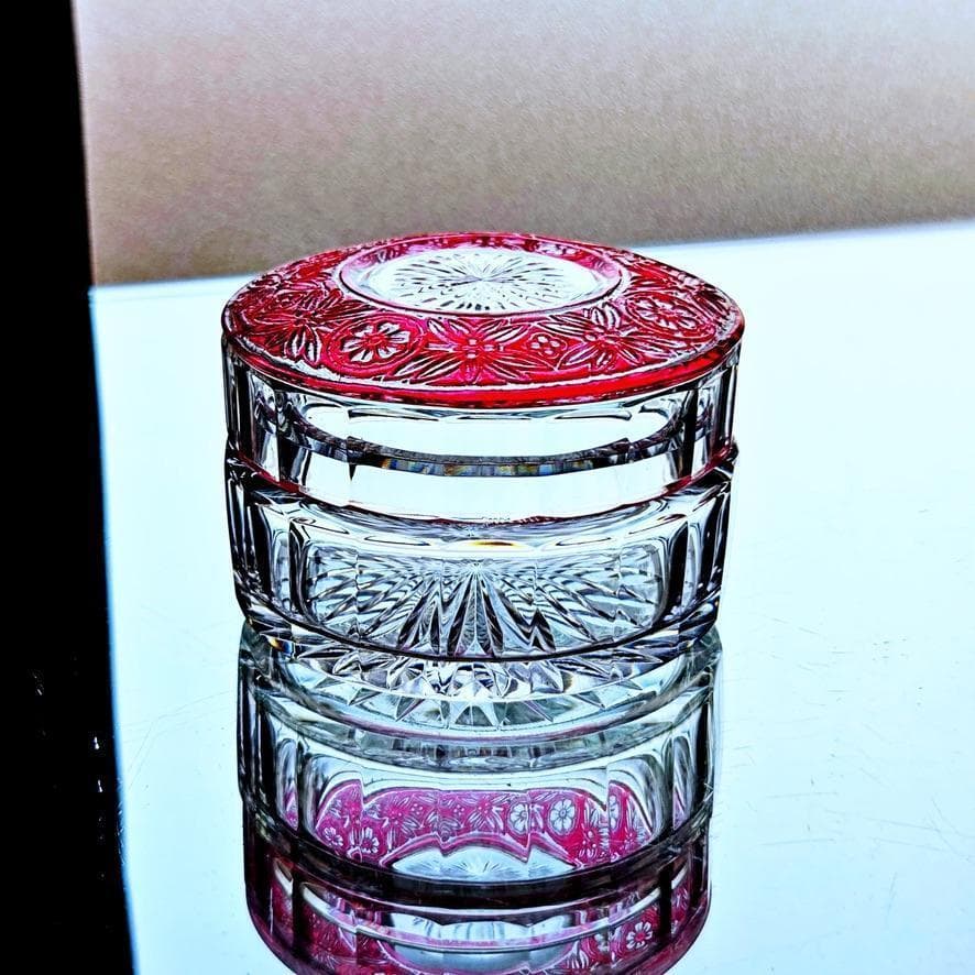 花のオールドバカラ エンパイアのコフレ フーシャピンク 1916年