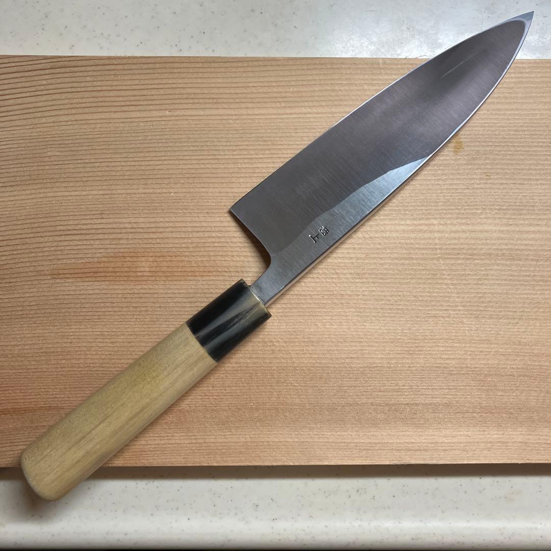 堺宗一作　出刃包丁　天然砥石で本刃付け済み❗️