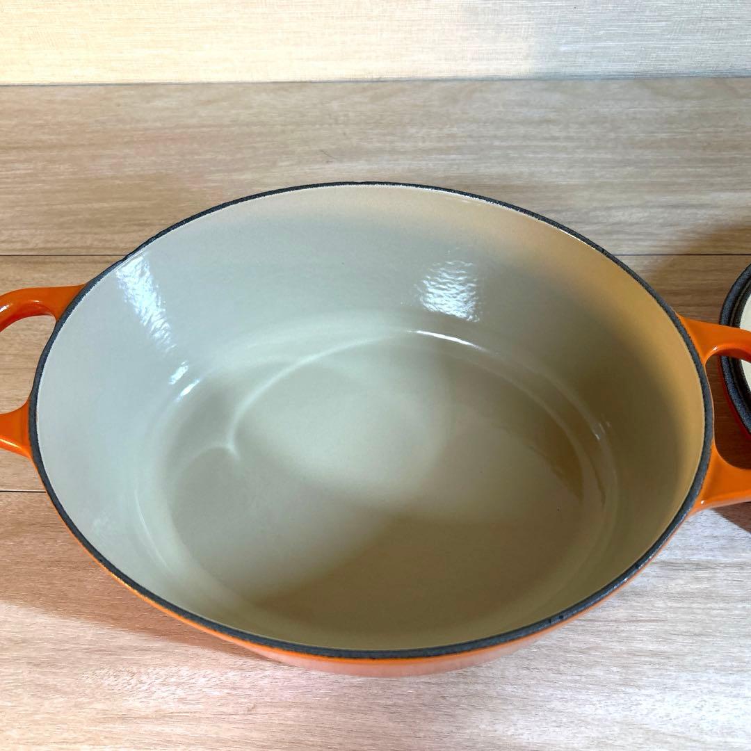 ルクルーゼ　ココットオーバル　25cm オレンジ　両手鍋　鍋