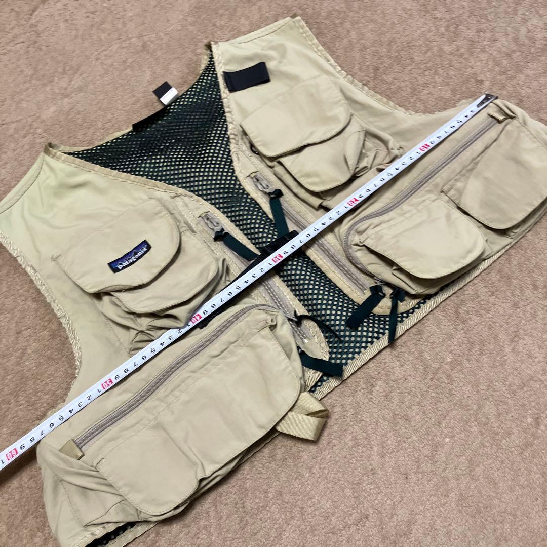 パタゴニア　フィッシングベスト　ベージュ　貴重　90年代　ヴィンテージ　L