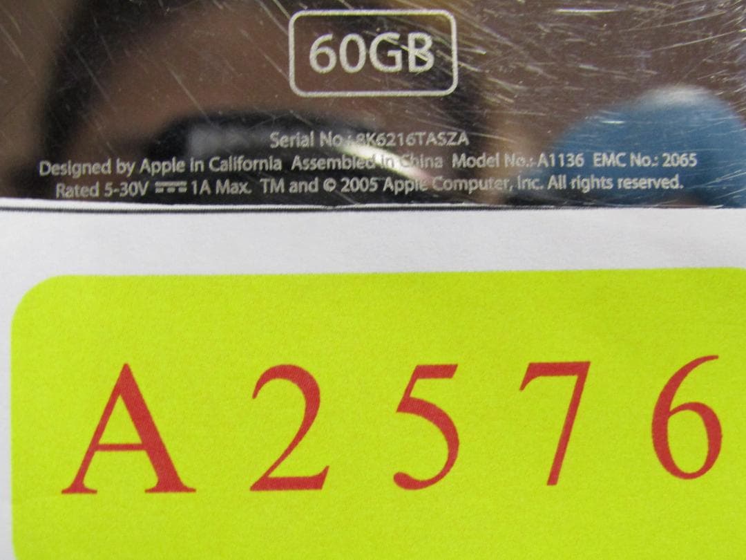 ポータブルプレーヤー A2576 Apple iPod classic A1136 60GB