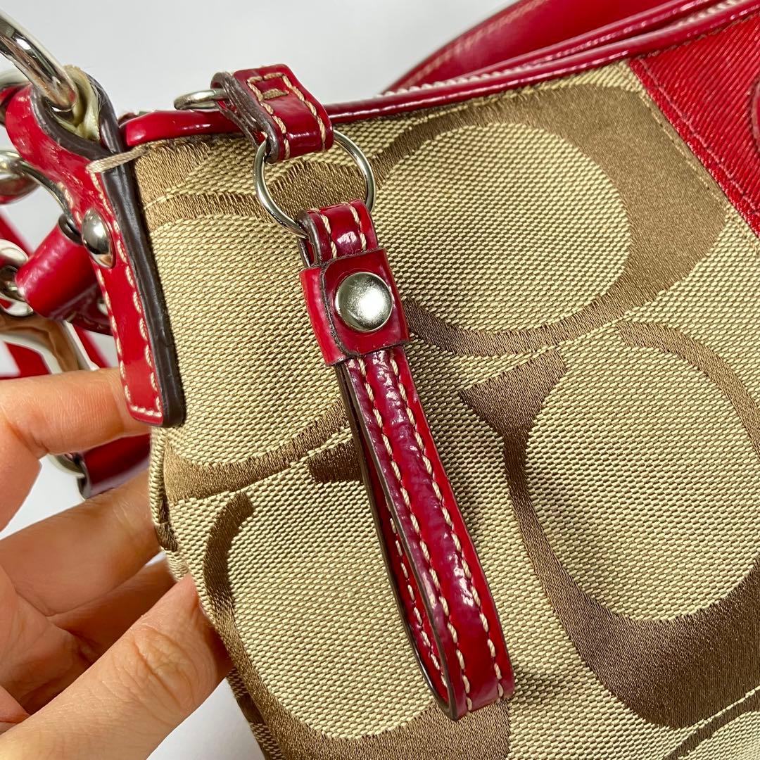 【美品級】COACH 2way ショルダーバッグ F17439 シグネチャー