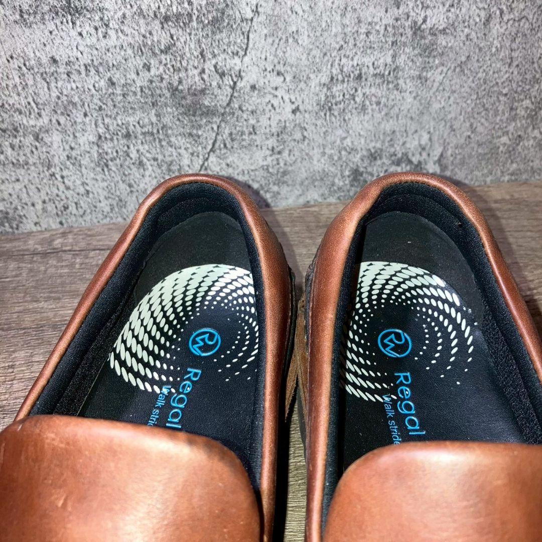 REGAL　リーガル　デッキシューズ　ブラウン　レザー　茶色　革