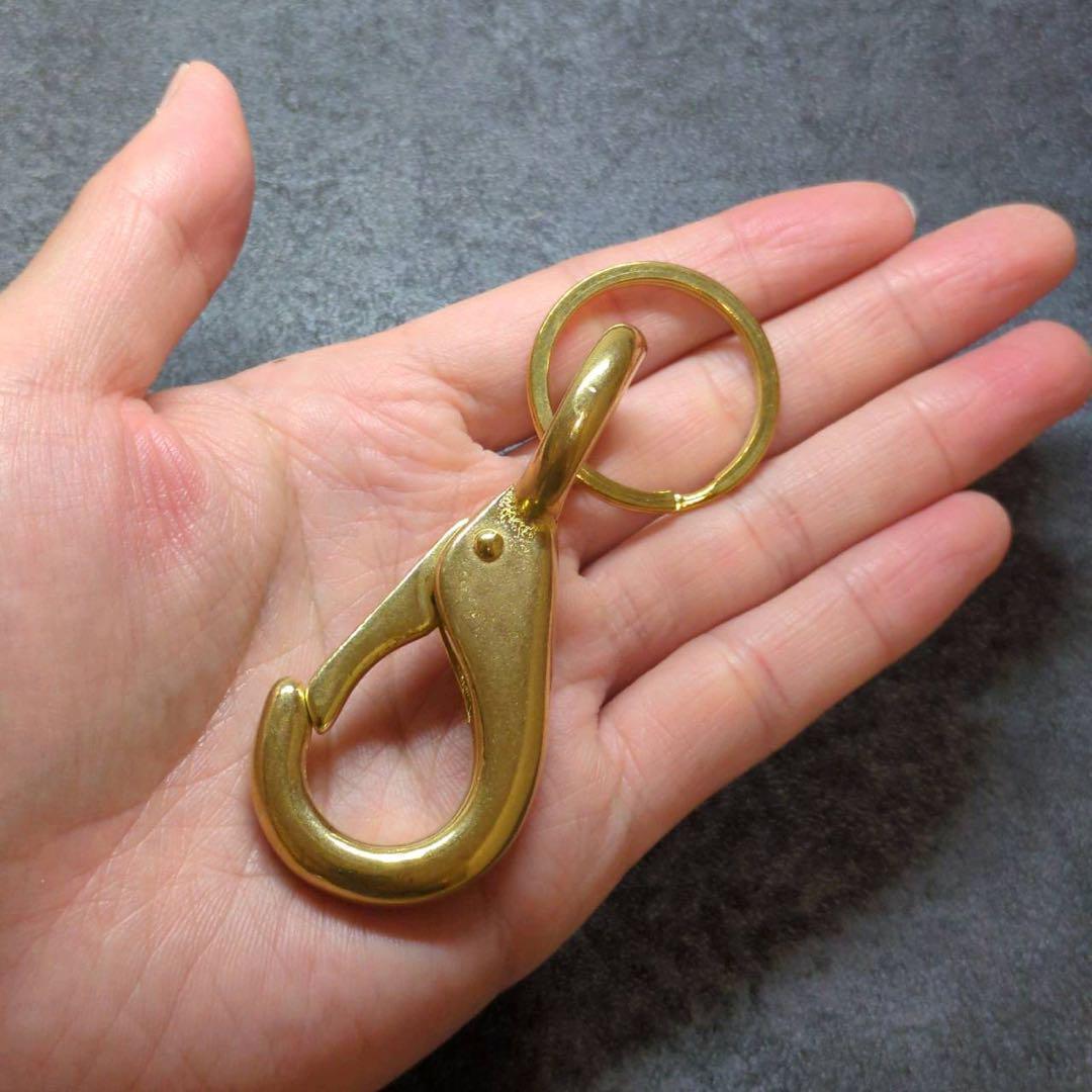 tettetetsuo真鍮　スナップフックA-BIG　キーリング　✖️12