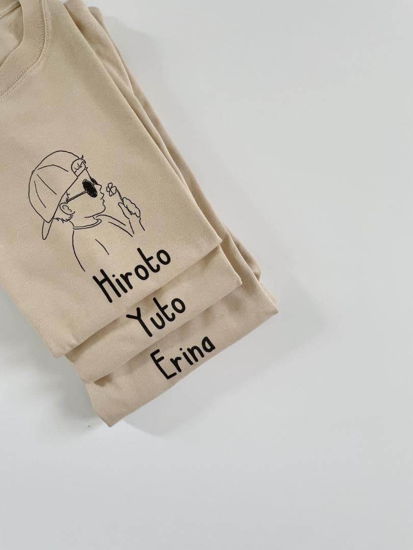 ちぃさま専用親子コーデ　親子お揃い　名前入り　名入れ tシャツ　内祝い　誕生日