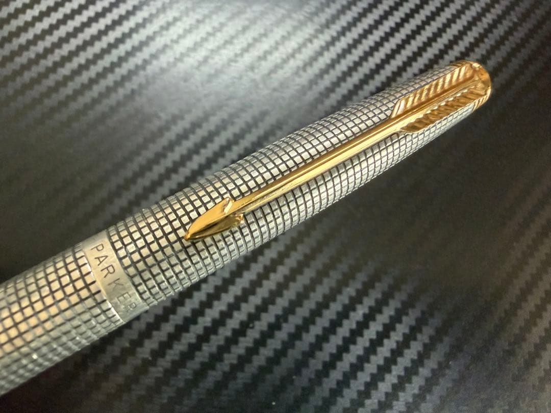 未使用に近い パーカー #75 シズレ XF 極細 スターリングシルバー 万年筆