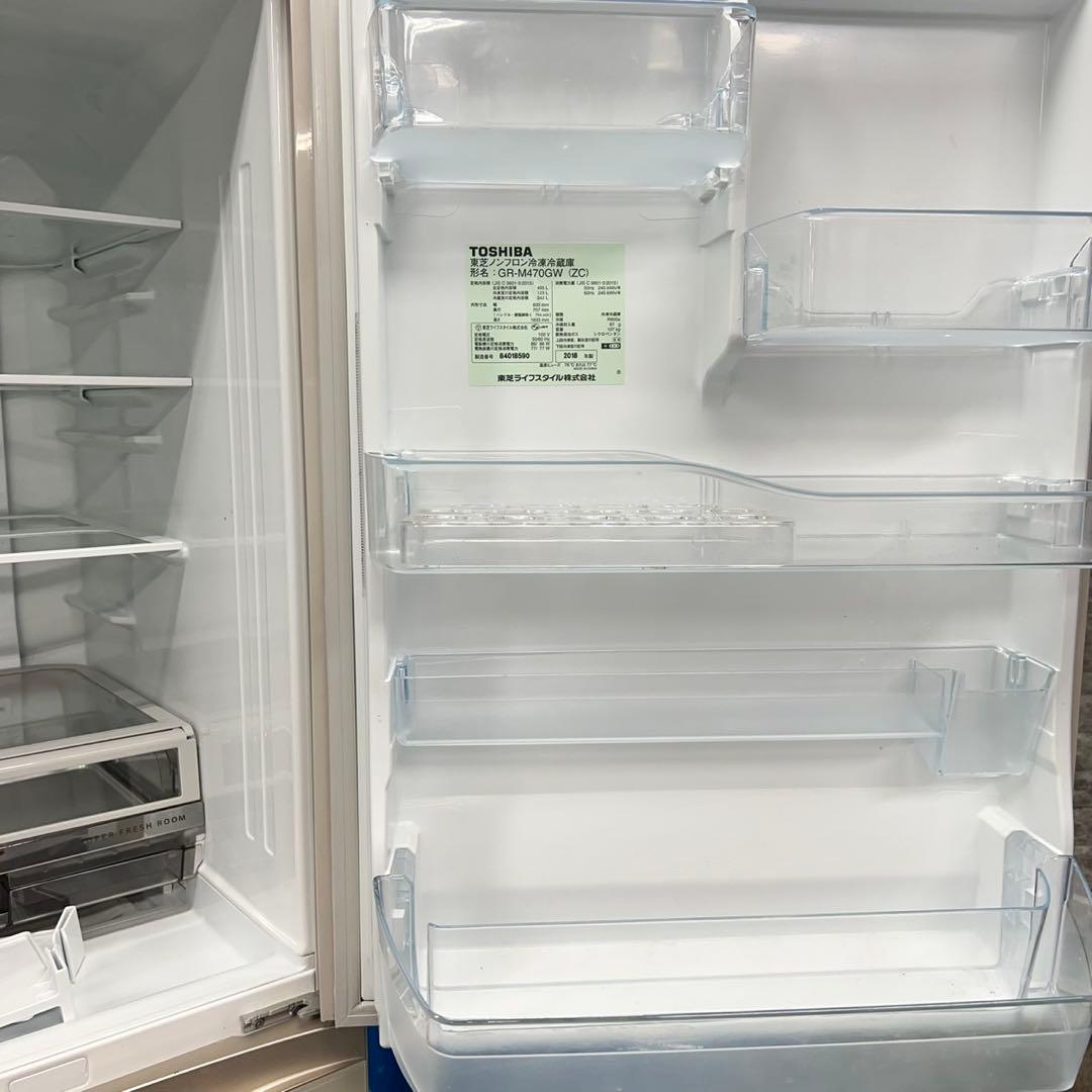385 冷蔵庫　大型　400L〜500L 大人気　自動製氷器付　美品　右開き